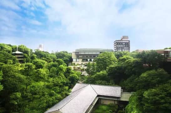 坐落东京城中心的日式花园